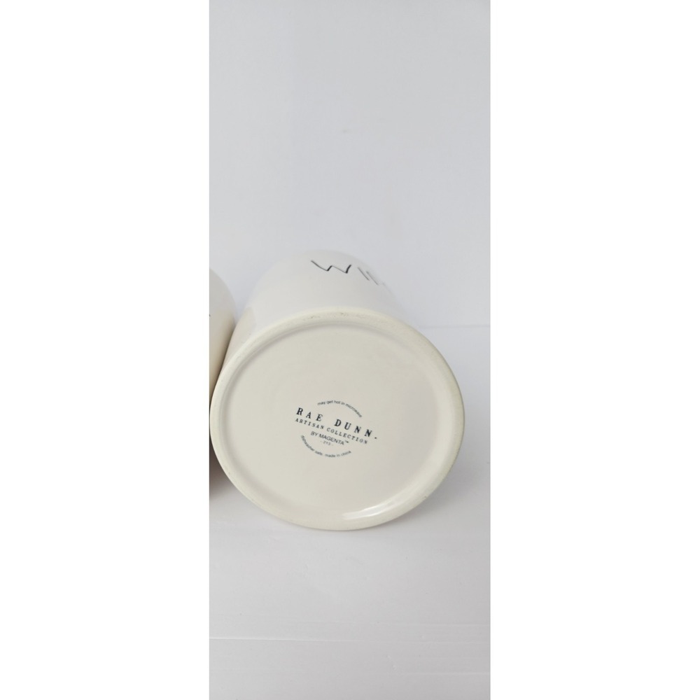 Rae Dunn Wine cooler chiller ceramic‎ holder WINE white - Picture 4 of 4